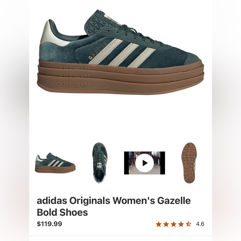 Adidas Gazelle Green Sneakers - Picture 5 of 5